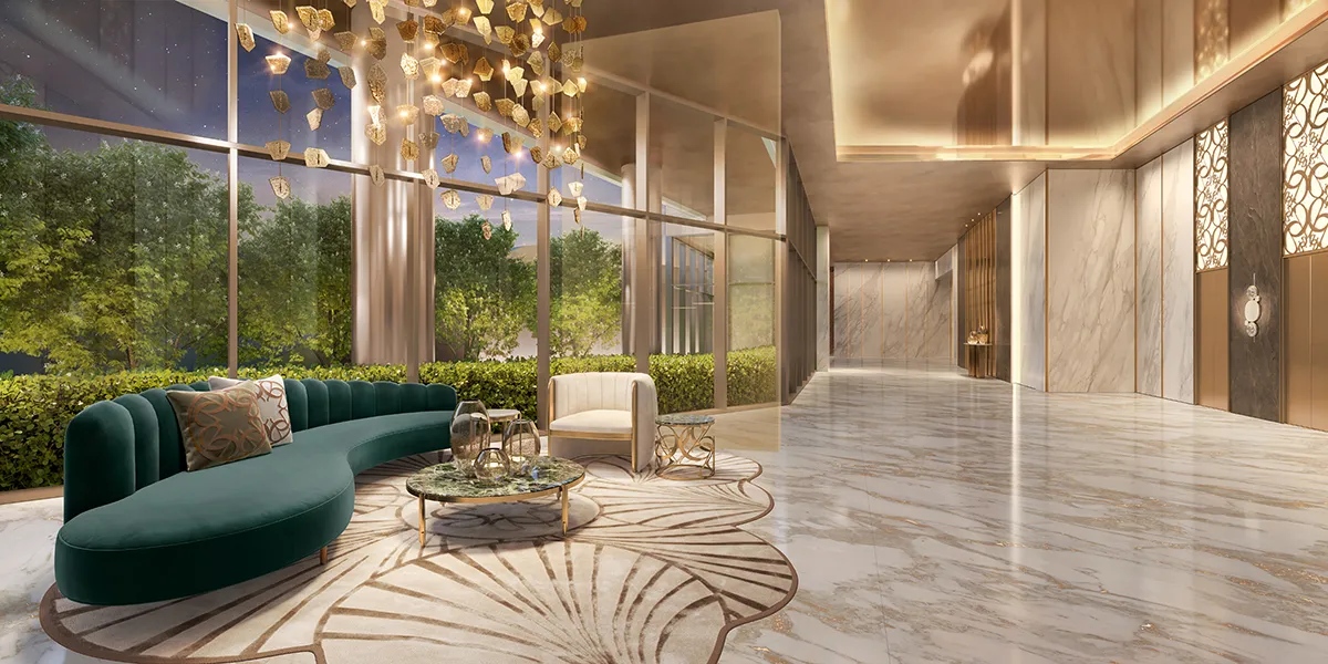 PERSPECTIVA ILUSTRADA DO LOBBY - TORRE 2