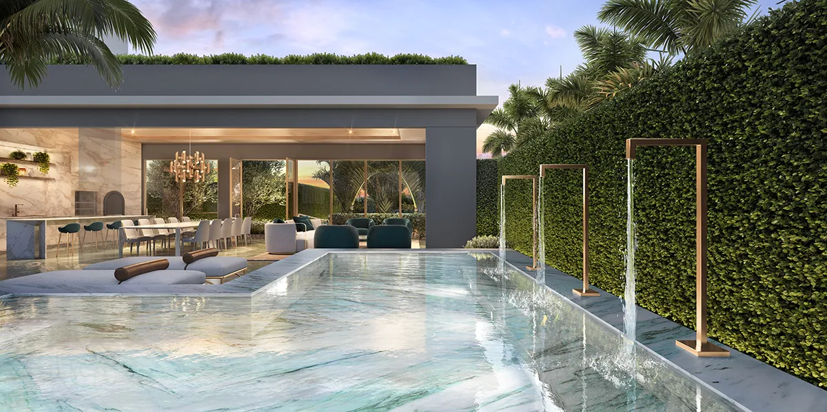 PERSPECTIVA ILUSTRADA DA PRIVATE POOL HOUSE